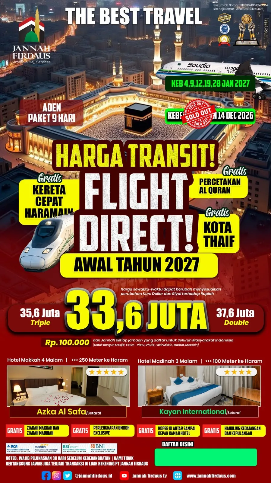 ADEN PAKET 9 HARI