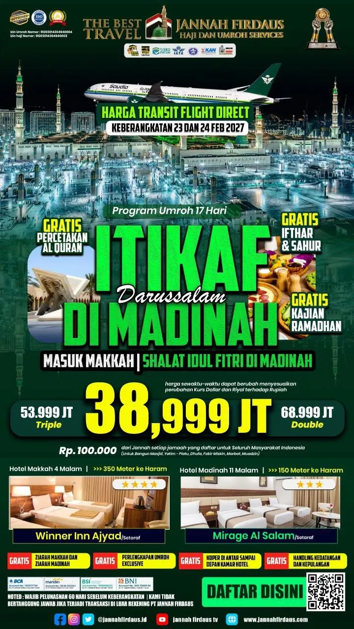 ITIKAF Darussalam DI MADINAH