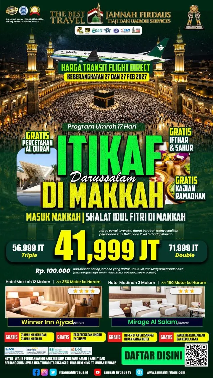 ITIKAF Darussalam DI MAKKAH